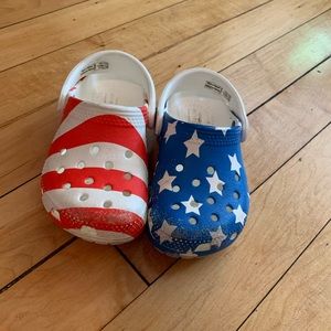 Toddler American Flag Crocs